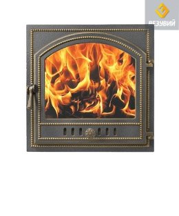 Дверка каминная Везувий 205 (бронза)